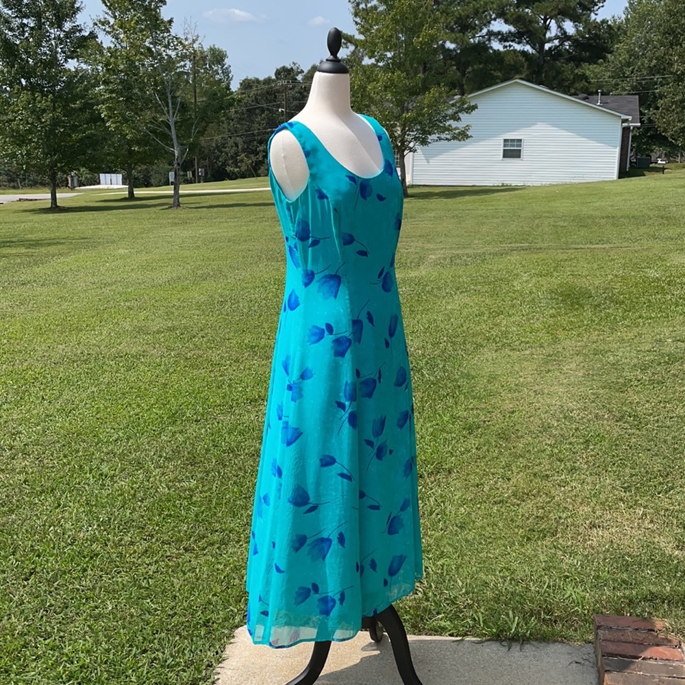 Maggy London Women’s Turquoise Dress - Picture 3 of 5